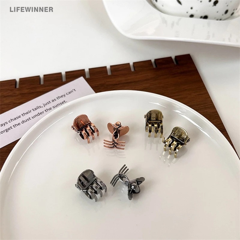Set 2 Kẹp Tóc Mái Mini Đơn Giản Ngọt Ngào Dành Cho Bé Gái