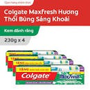 Kem đánh răng Colgate Maxfresh hương trà xanh 230g + khuyến mại 1 bàn chải