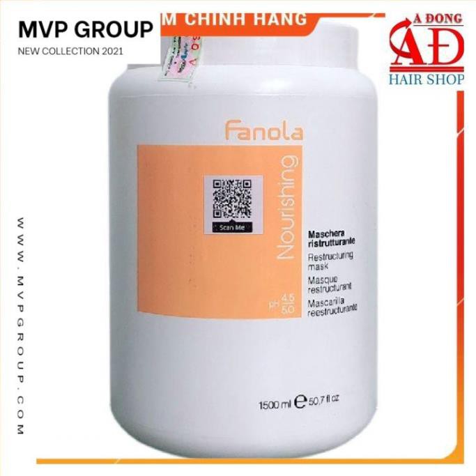 Dầu hấp ủ tóc Fanola Nutricare chính hãng Ý 1500ml