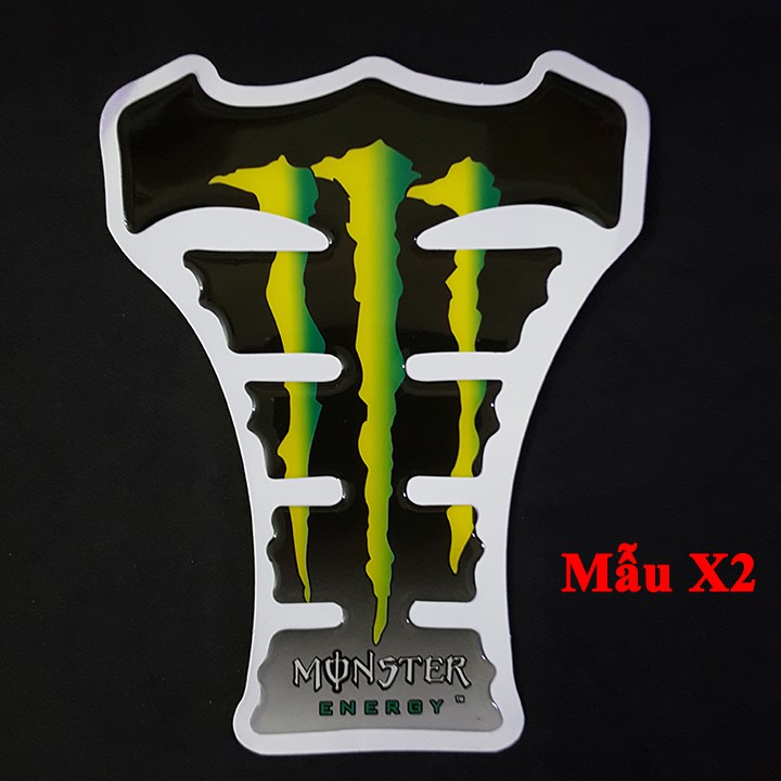 Tem dán bình xăng logo MONSTER ENERGY