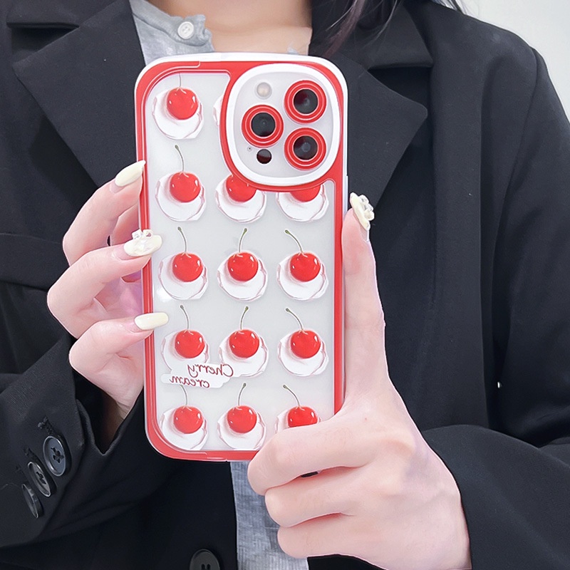 Ốp Điện Thoại Có Giá Đỡ Hình Quả Cherry Cho iphone7 / 7plus / 8 / 8plus / xs / 11 / 12 / 13 / 14 / pro / max / plus / promax