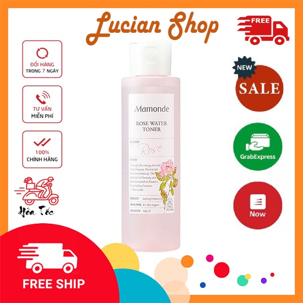 Nước hoa hồng Mamonde Toner 250ml - Cấp ẩm, kiềm dầu, se khít lỗ chân lông