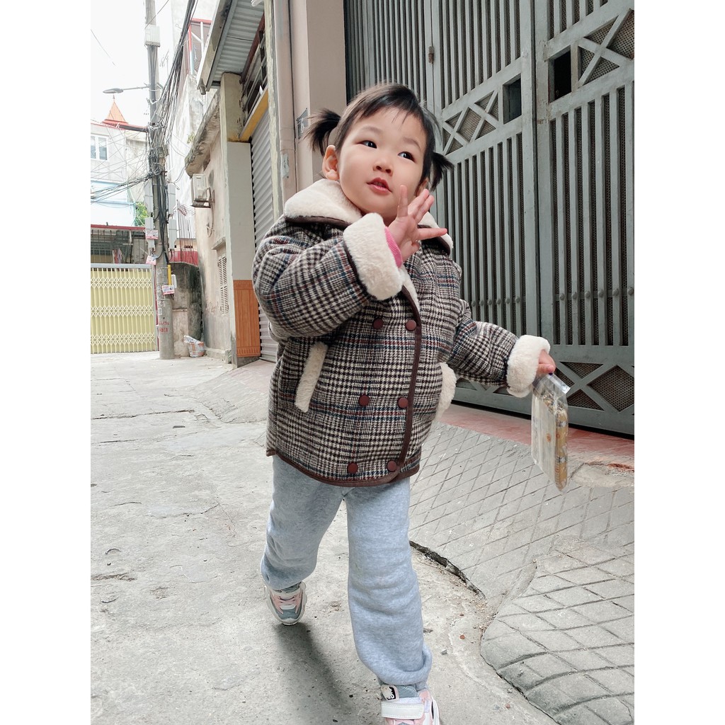 Quần Nỉ Ống Bom Bo Gấu For Kid [FREESHIP] 🌸 Jogger mini cạp chun dáng thụng cho bé trai và bé gái Ulzzang SIÊU HOT 🌸