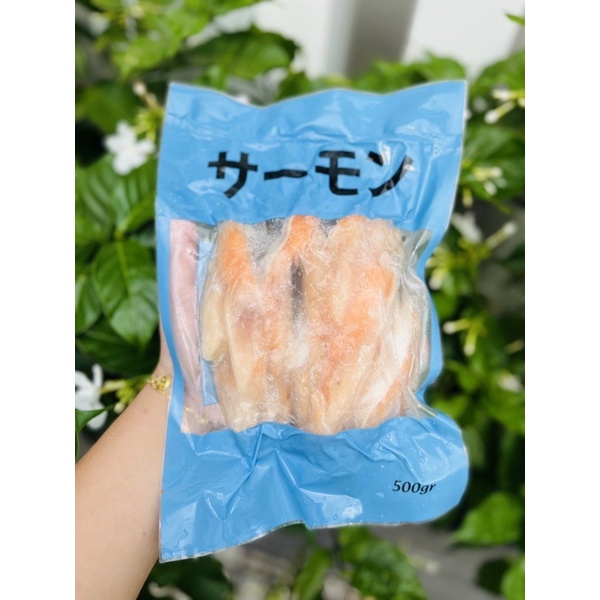 [HỎA TỐC] Vây cá hồi tươi ngon bổ dưỡng nướng muối ớt sa tế 500g