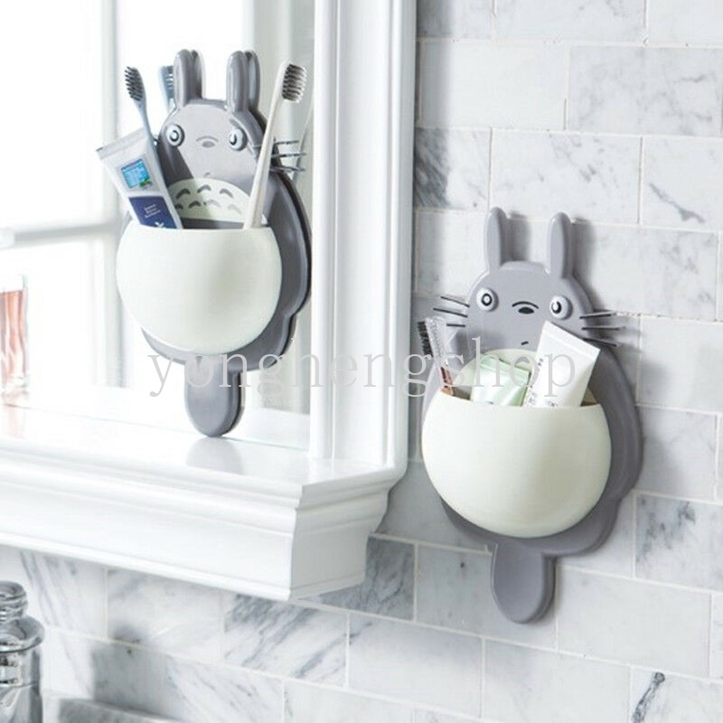 Giá Treo Bàn Chải Đánh Răng Gắn Tường Hình Totoro Dễ Thương Màu Sắc Ngẫu Nhiên