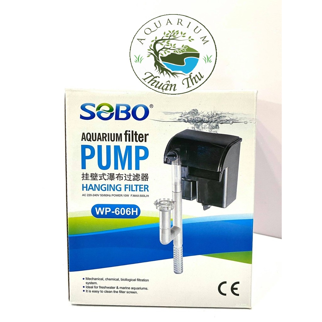Máy Lọc Thác Lọc treo SoBo có kèm hút váng Sobo WP-308H_508H và 606H