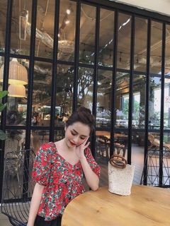 ÁO PEPLUM HOA XOÈ