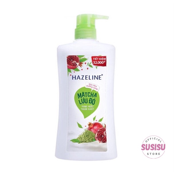 Sữa tắm trắng da HAZELINE Yến Mạch Dâu Tằm 670g |Sữa tắm nữ HAZELINE Matcha Lựu Đỏ |Cam cherry
