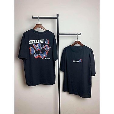 Áo thun Tay Lỡ SWE  form rộng Unisex nam nữ thời trang phong cách Ulzzang- AQ STORE