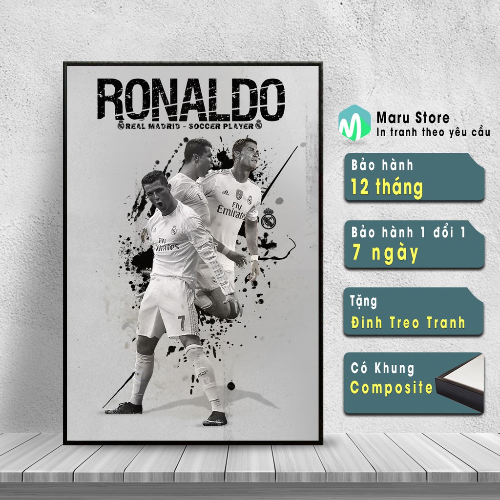 Tranh Treo Tường Ronaldo, Trang Trí Phòng Trưng bày