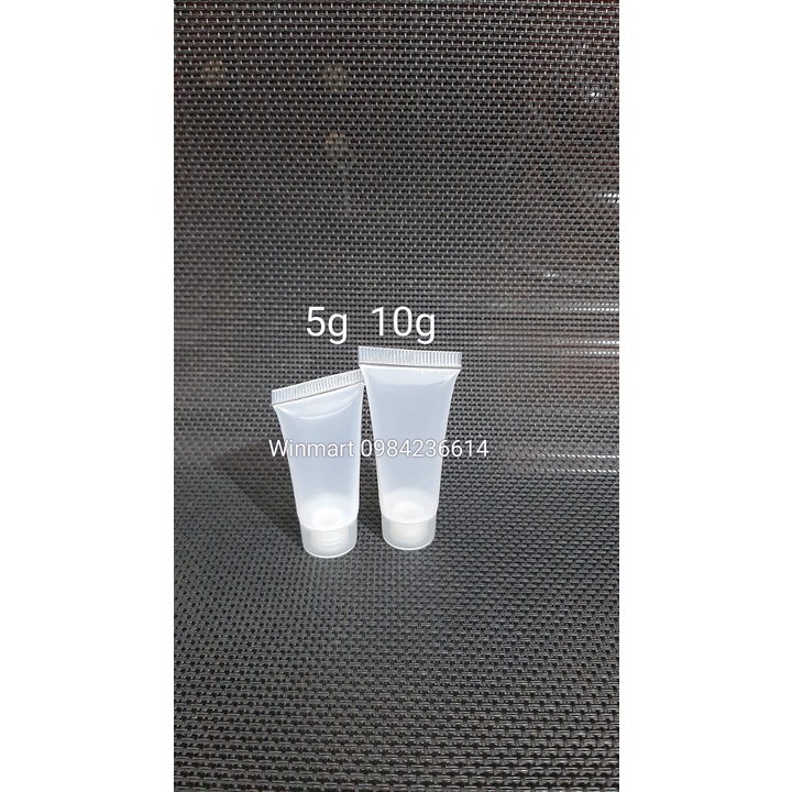 Tuýp nhựa trong mờ 5g, 10g