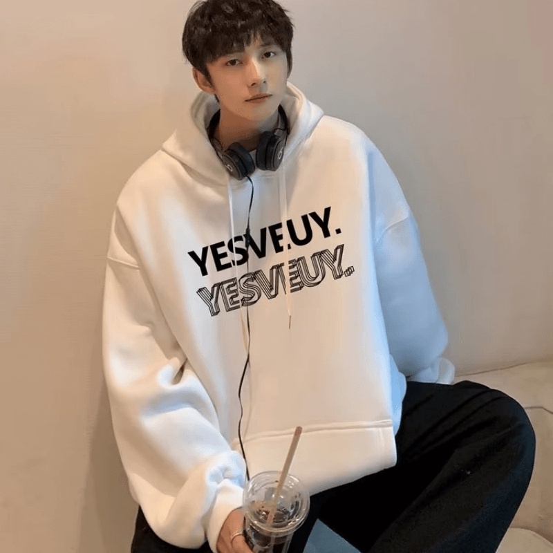 Áo hoodie Oversize In Chữ Thời Trang Hàn Quốc Chất Lượng Cao Size M-5XL Cho Nam