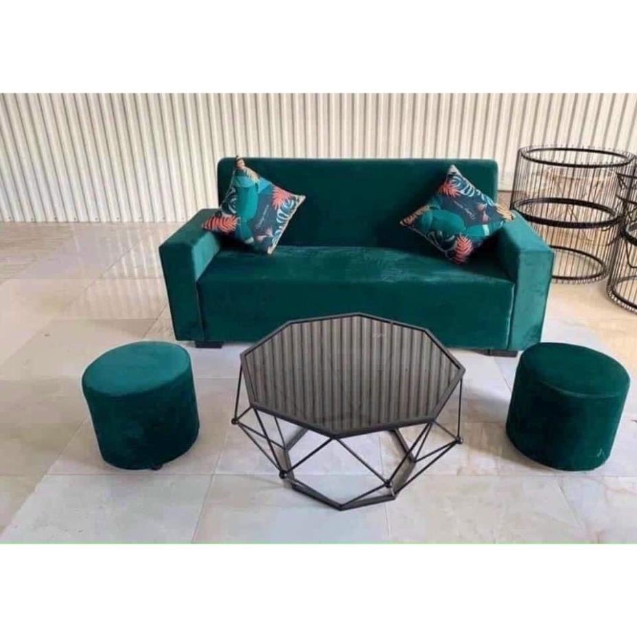 Ảnh thật kèm video sofa văng tay vuông nỉ nhập Hàn giá siêu rẻ, sofa đẹp - sofa nỉ
