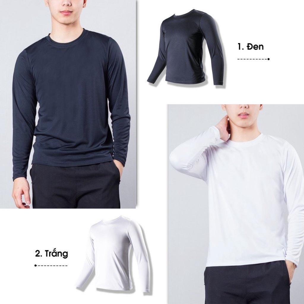 Áo thun nam tay dài D&Q Men Store Giữ nhiệt thể thao nam co giãn, giữ ấm, màu sắc trẻ trung và năng động | BigBuy360 - bigbuy360.vn