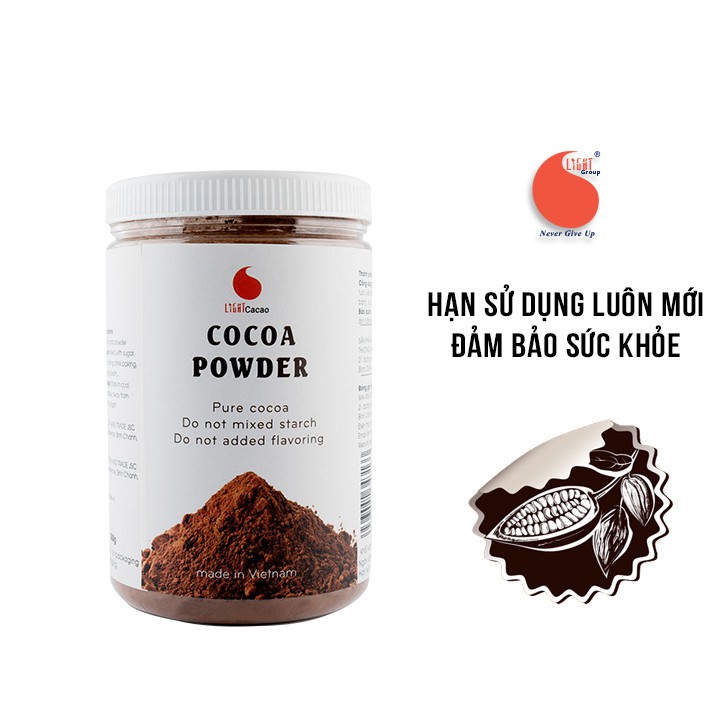 Cacao Nguyên Chất Không Đường Light Coffee vị đậm đà, thơm ngon