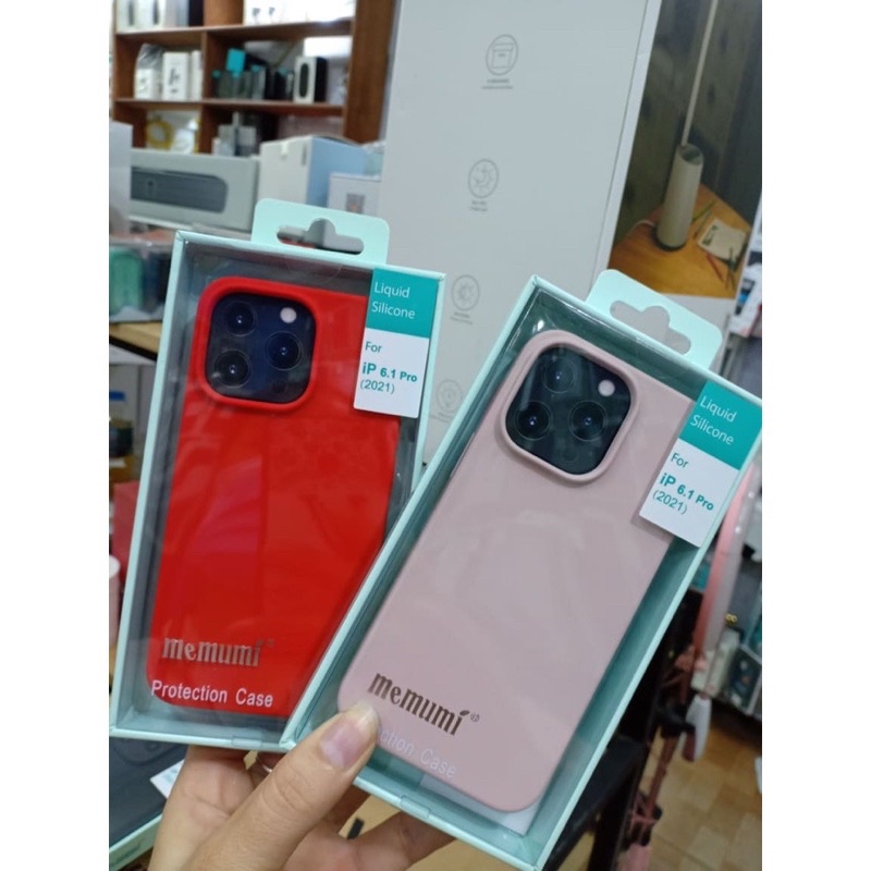 Ốp lưng Memumi silicon cho iPhone 13, 13 Pro, 13 Pro max chống bẩn bẩn siêu mềm mịn cao cấp