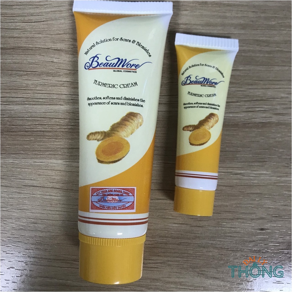 Kem nghệ ngăn ngừa mụn & sẹo thâm BeauMore Turmeric Cream 10g / 40g