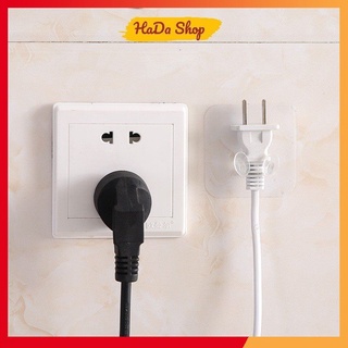 Móc dán tường trong suốt treo ổ cắm điện
