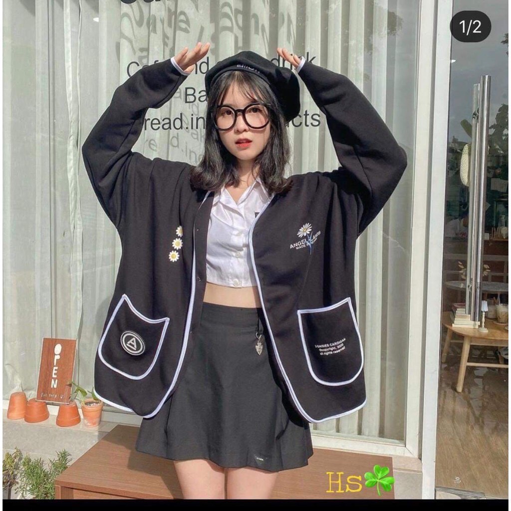 Áo cadigan hoa cúc ance áo cadigan viền hoa cúc - Hàng xịn - SHOP Q&V | BigBuy360 - bigbuy360.vn
