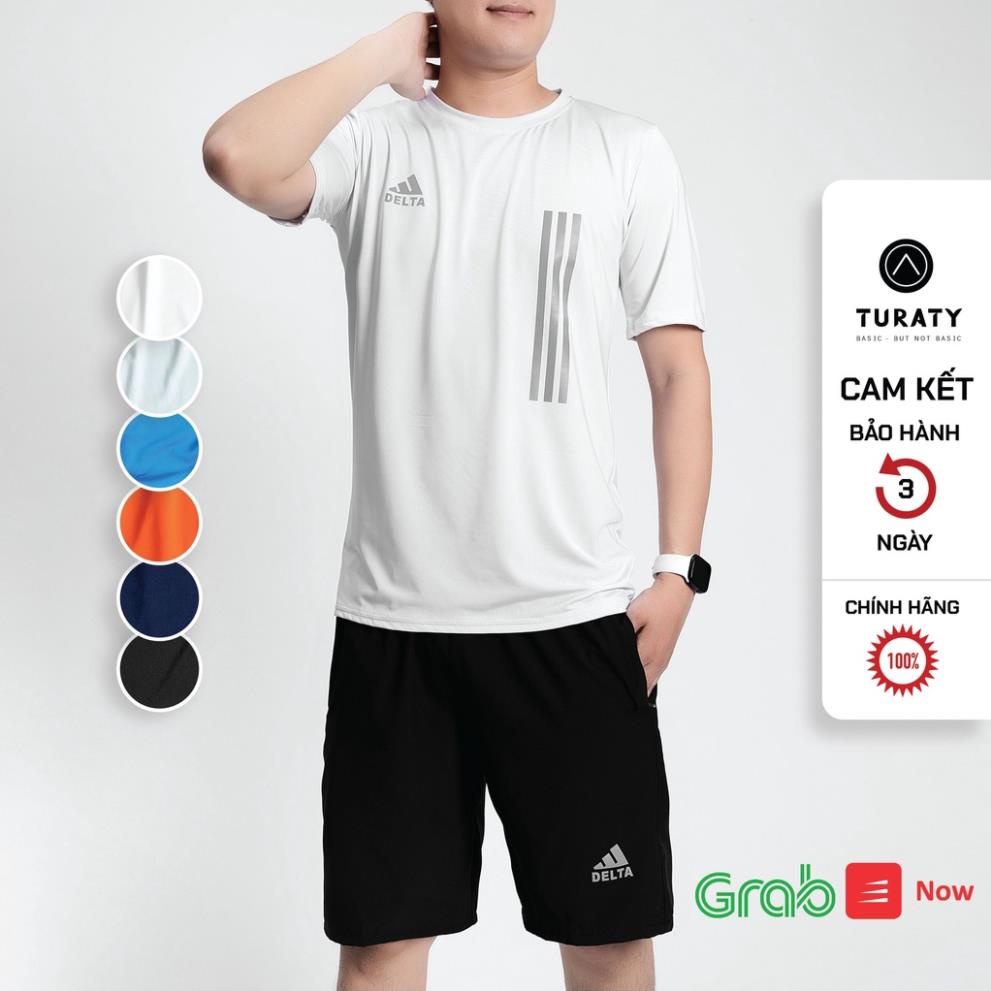 Bộ thể thao nam DELTA TURATY mùa hè tập gym rất đẹp vải thun lạnh cao cấp mẫu mới nhất 2021 *