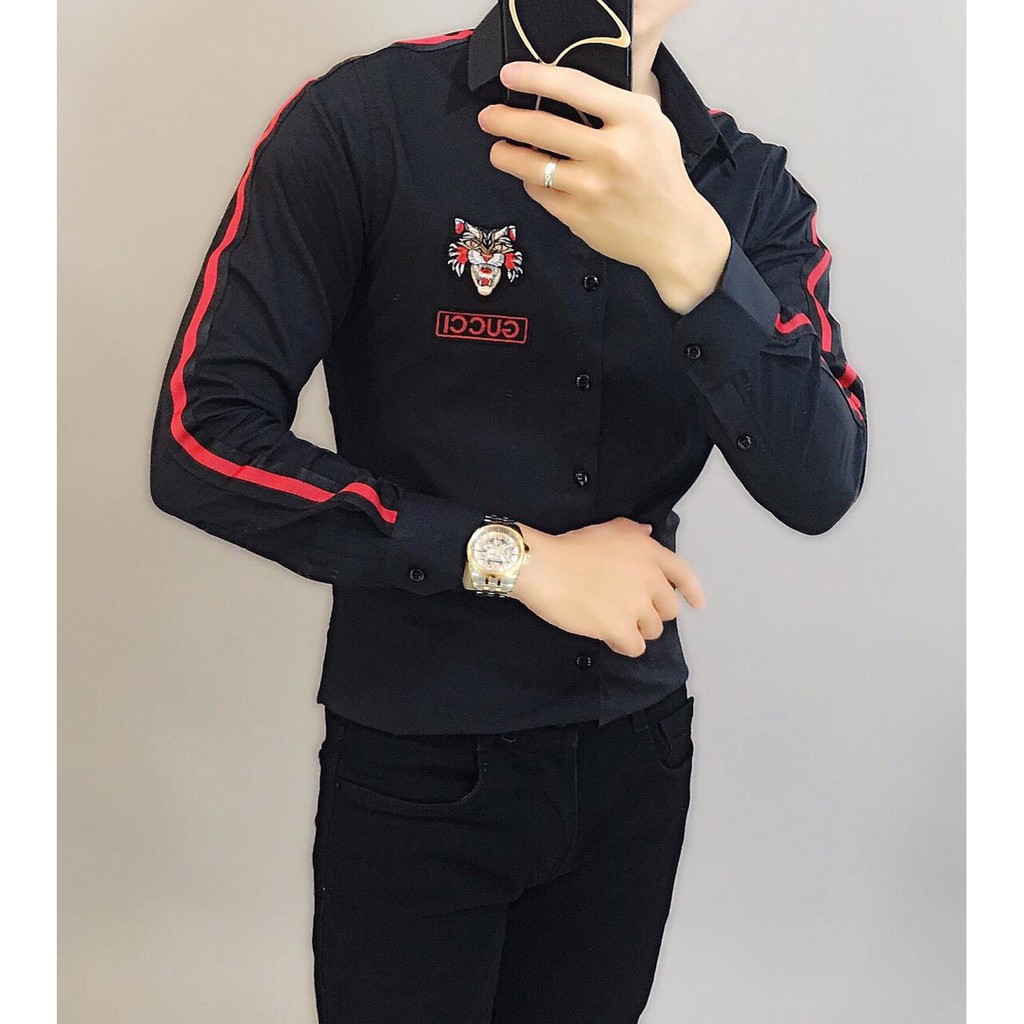 Áo Sơ Mi LoGo - ÁO Sơ Mi Nam Trắng Đen Cực Chất | BigBuy360 - bigbuy360.vn