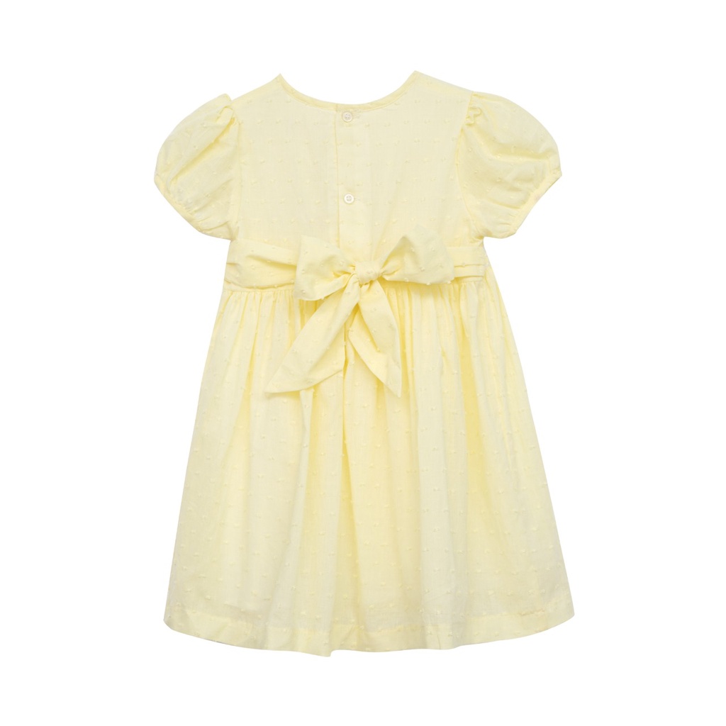 Đầm thêu smock xích móc bé gái tiểu thư dự tiệc cotton cao cấp kiểu dáng châu Âu Pansies Kids V0041 V0042 V0043 V0044