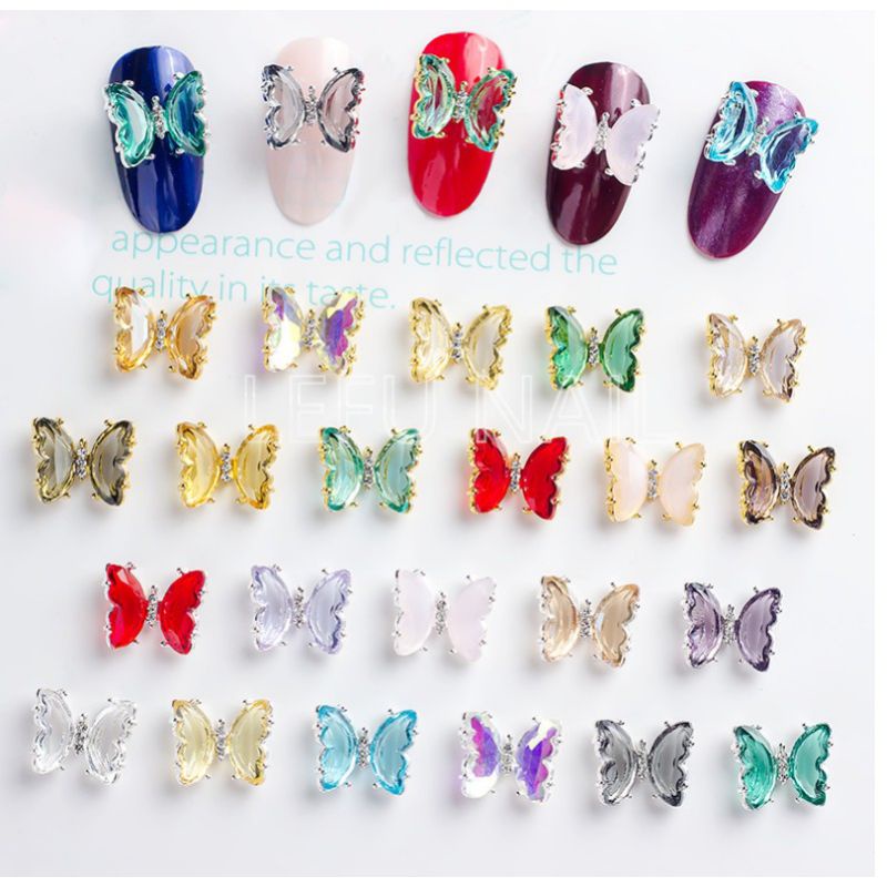 charm đá khối cao cấp -charm nail cao cấp loại 1.phụ kiện cho móng tay