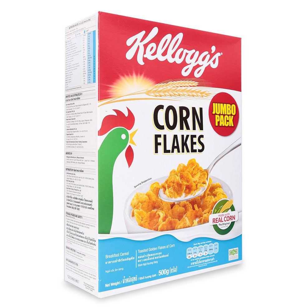 Ngũ Cốc Ăn Sáng Corn Flakes Kellogg's Hộp 500G