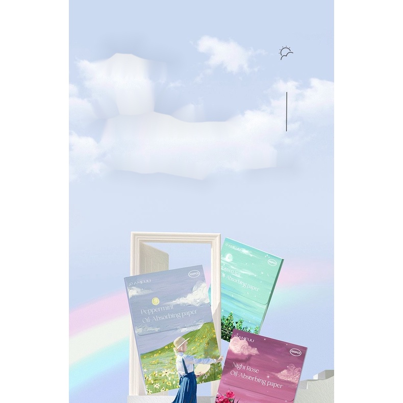 [Hàng mới về] Giấy Thấm Dầu Làm Sạch Da Mặt Nhỏ Gọn Tiện Dụng | BigBuy360 - bigbuy360.vn