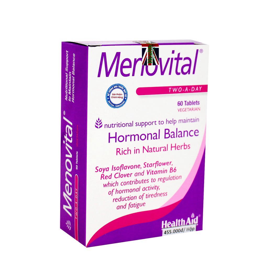 ❤️ Menovital - HealthAid - Hộp 60 Viên - Cân bằng Nội Tiết Tố, Chống Lão Hóa, Làm Đẹp Da | BigBuy360 - bigbuy360.vn