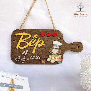 Bảng gỗ treo phòng Bếp MỘC DECOR trang trí thêm cho căn bếp bạn thêm xinh xắn