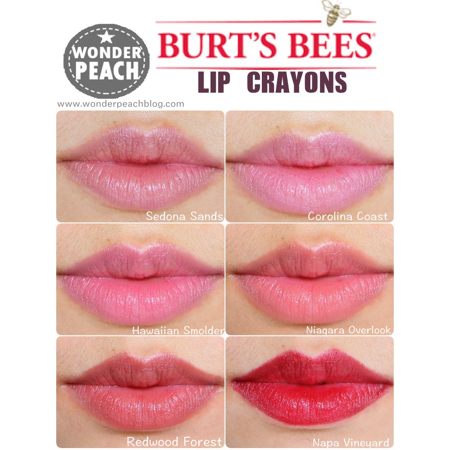 Son Bút Chì BURTS BEES Lip Crayon 100% Thiên Nhiên Burt Bee