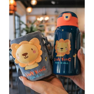 Bình Giữ Nhiệt Thú Kèm Túi Đeo
