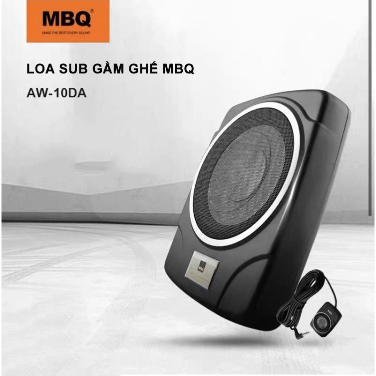 Loa Sub Gầm Ghế MBQ 10DA  - Loa Siêu Trầm Công Suất 200W Giá Rẻ Cho Ô Tô Xe Hơi
