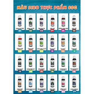 Màu Thực Phẩm Unicorn Đồng Tiến 60gr