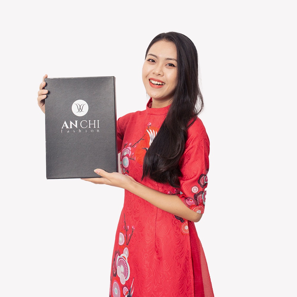 Combo Gói Quà Gồm Túi Giấy Và Hộp Tặng Cha Mẹ Thời Trang Trung Niên ANCHI