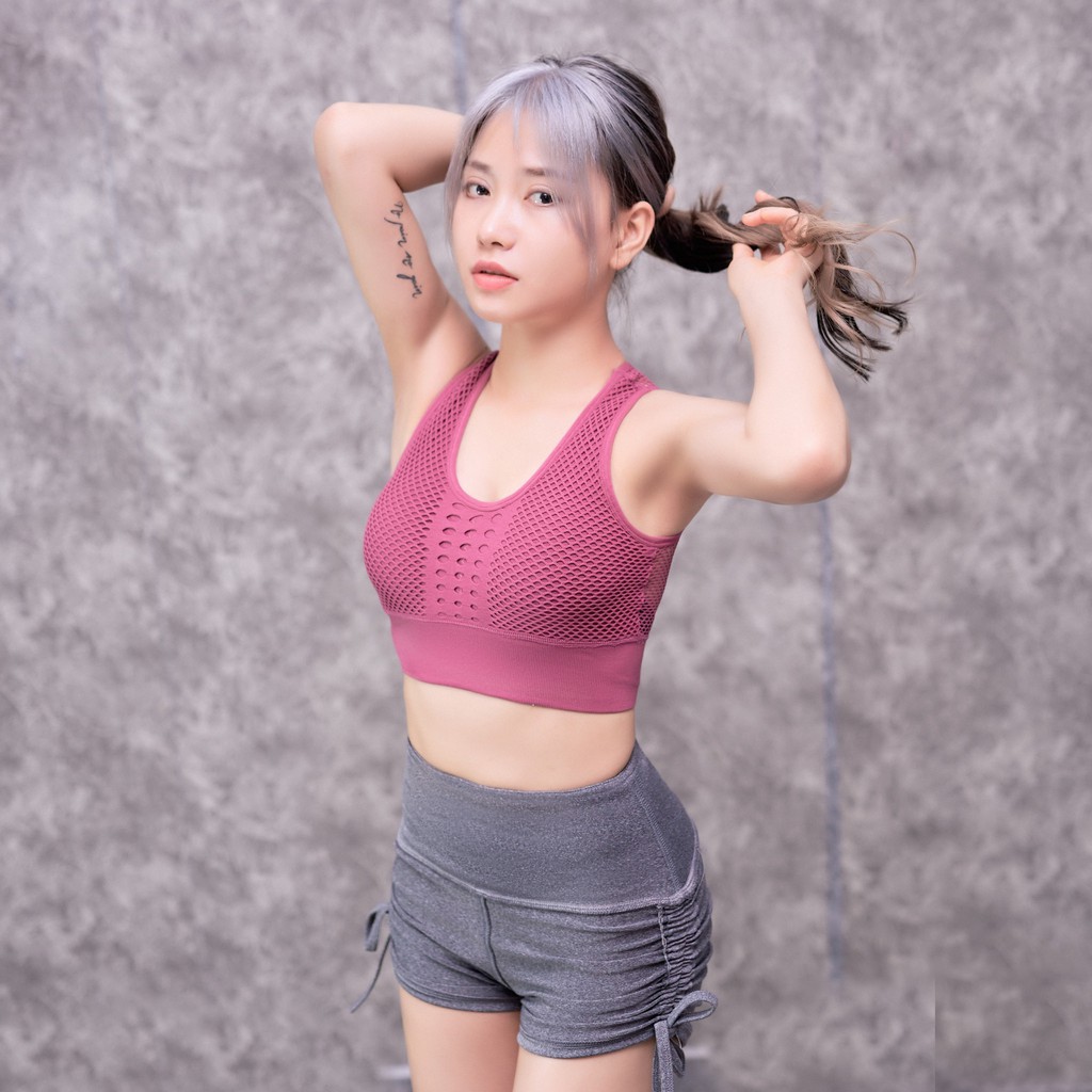 Áo Bra, Áo Ngực Dệt Kim tập Gym , Yoga, Aerobic Zumba Thể Thao, Có Mút, Tôn Vòng Ngực, Co Giãn Tốt, Ôm Body Evasport