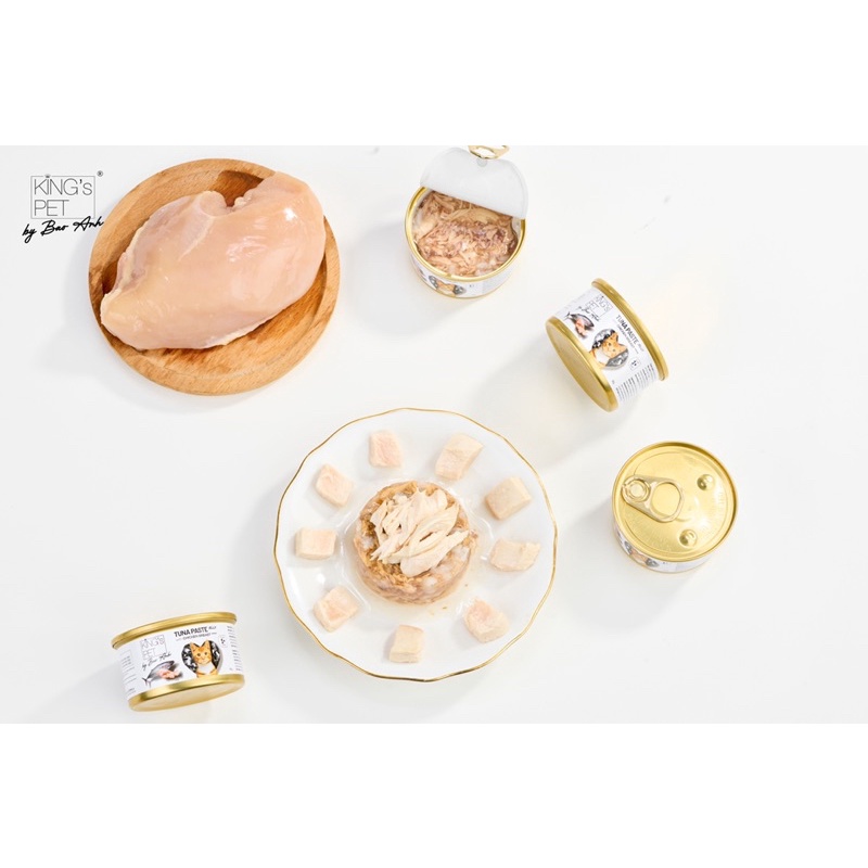 Pate lon Cá Ngừ Jelly Topping Ức Gà King’s Pet by Bao Anh 80g