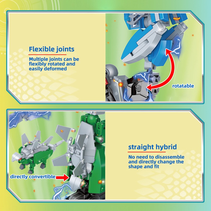 Bộ đồ chơi lắp ráp mô hình khủng long SLUBAN 5 trong 1 cho bé