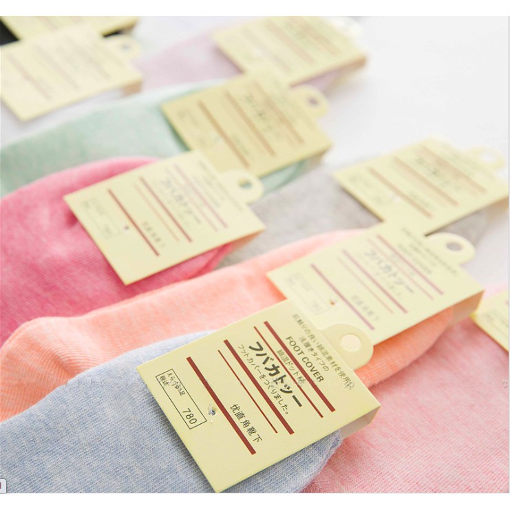 Tất Vớ Ngắn Trơn Cotton Nữ Hàn Quốc