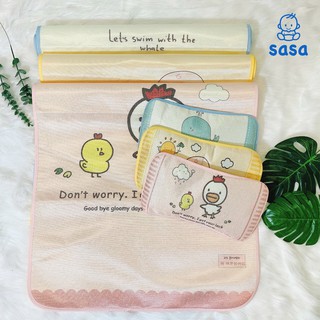 Chiếu lụa điều hòa chống thấm 4D kèm gối