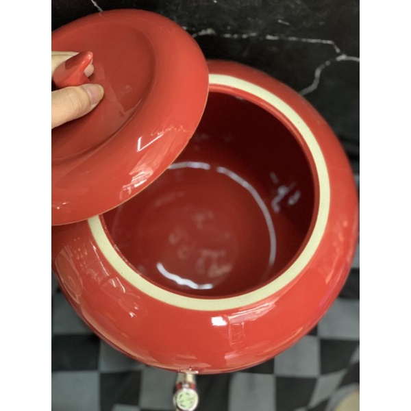 Bình nước trái đào sứ Bát Tràng