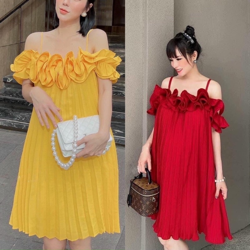 Đầm Bầu , Váy Bầu Bigsize 60-95kg Tay Bèo Dễ Thương đi chơi, du lịch , đi tiệc mã 002