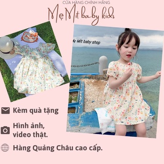 Váy hoa nhí đi biển cho bé yêu