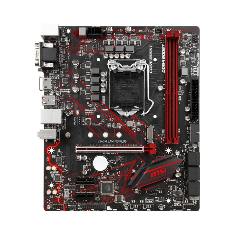 Bo Mạch Chủ MSI B360M GAMING PLUS → Số 1 cho Game thủ! - New BH 36 Tháng - Chính hãng Mai Hoàng