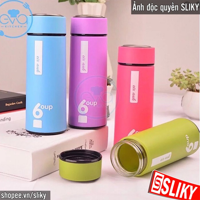 Bình đựng nước giữ nhiệt thuỷ tinh vỏ chống vỡ - Sliky | BigBuy360 - bigbuy360.vn