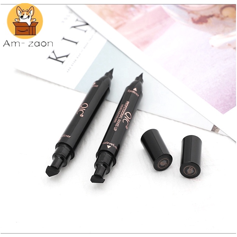 Bút Kẻ Mắt Có Đầu Tem In Hình Đuôi Mắt Trang Điểm Kháng Nước Chống Mồ Hôi Mau Khô Và Không Lem