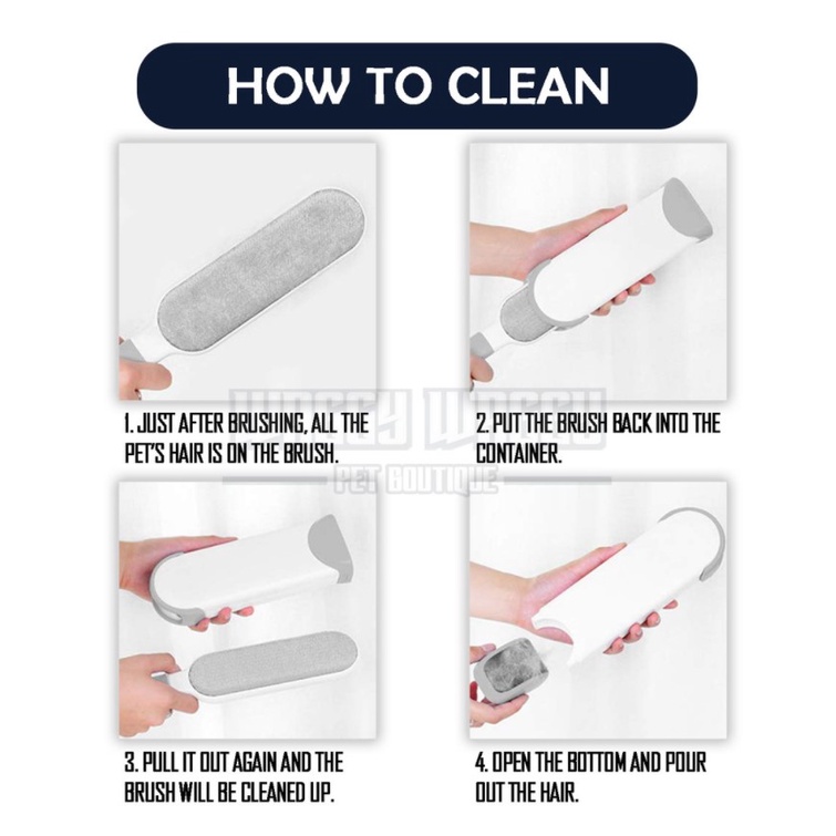 Dụng cụ chải loại bỏ lông thú cưng trên quần áo làm sạch tái sử dụng đa năng tiện lợi