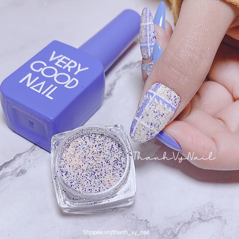 Nhũ rắc kẻ dạ, sét 6 hũ nhũ nail [Thanh Vy Nail]