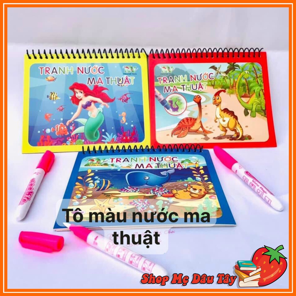 BỘ TÔ MÀU NƯỚC MA THUẬT THẦN KỲ CHO BÉ YÊU THỎA SỨC SÁNG TẠO BÚT VIẾT MÃI MÃI KHÔNG ĐỘC HẠI